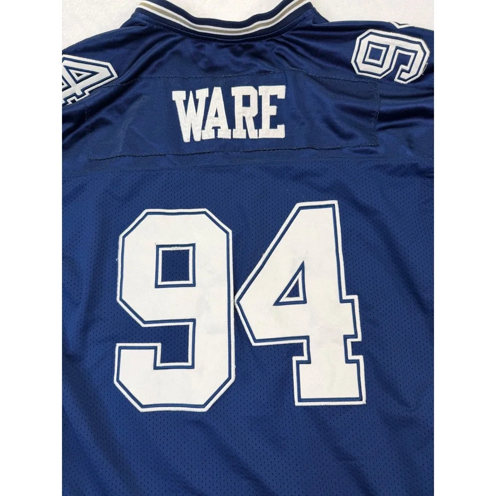 Reebok Dallas Cowboys DeMarcus Ware 94 NFL Jersey Navy Blue Mens Size 52 Large